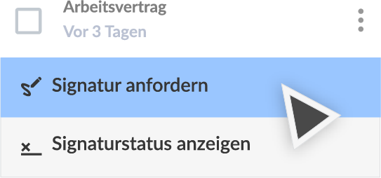 Signaturanforderung
